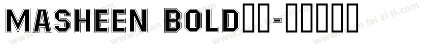 Masheen bold字体字体转换